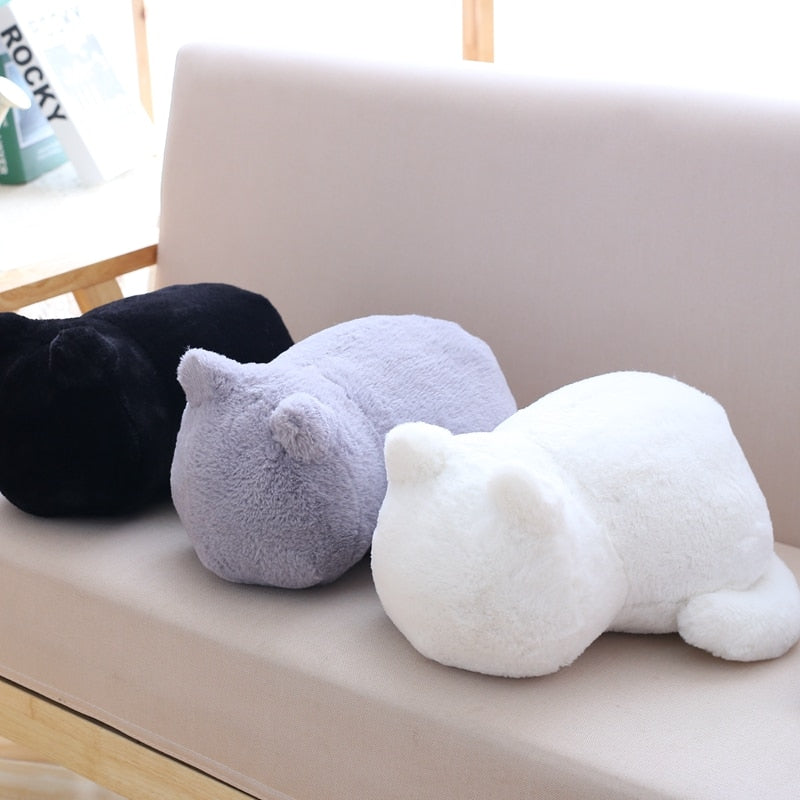 Cute Shadow Fluffy Cat Plush Stuffed Dolls Gift Doll Pillow