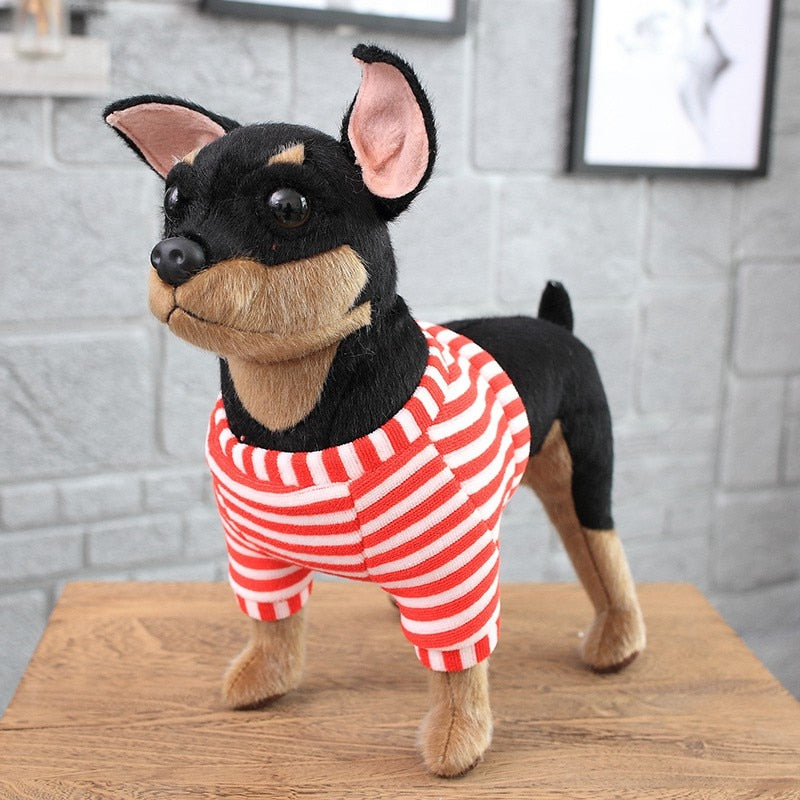 Simulation Puppy Dog Plush Stuffed Toy Gift for Dog Lovers