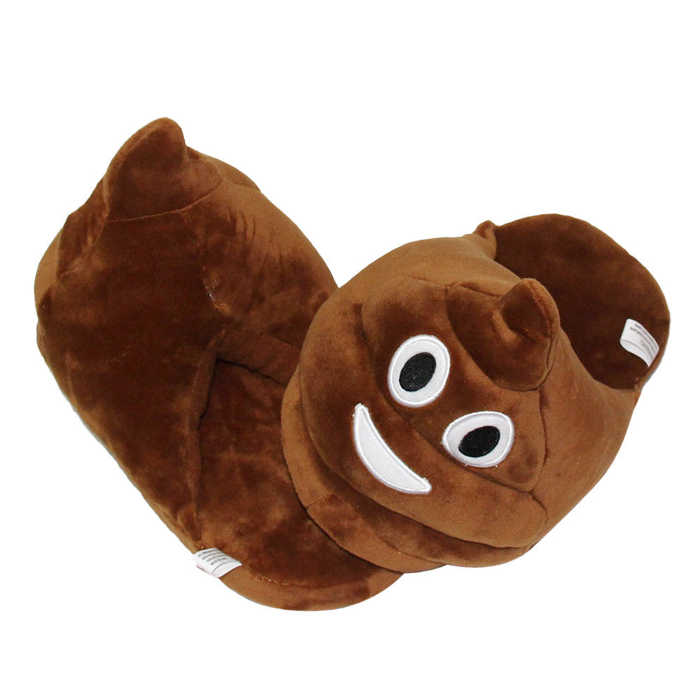 Funny Brown Poo Unisex Warm Indoor Slippers Shoes