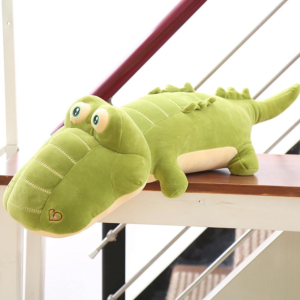 Cute Cartoon Fatty Green Crocodile 40cm Stuffed Plush Doll Gift