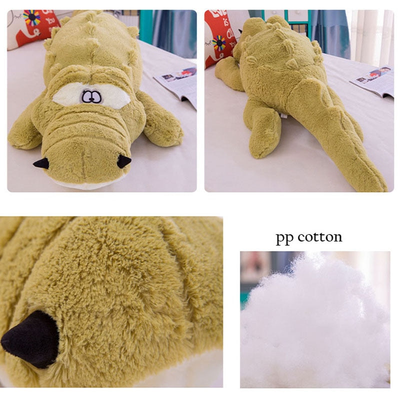 Large Size Sleeping Crocodile Doll Pillow Plush Toy
