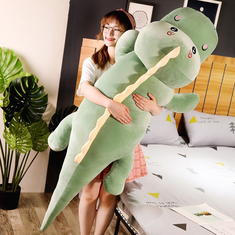 Lovely Long Dinosaur Large Size Plush Stuffed Doll Pillow