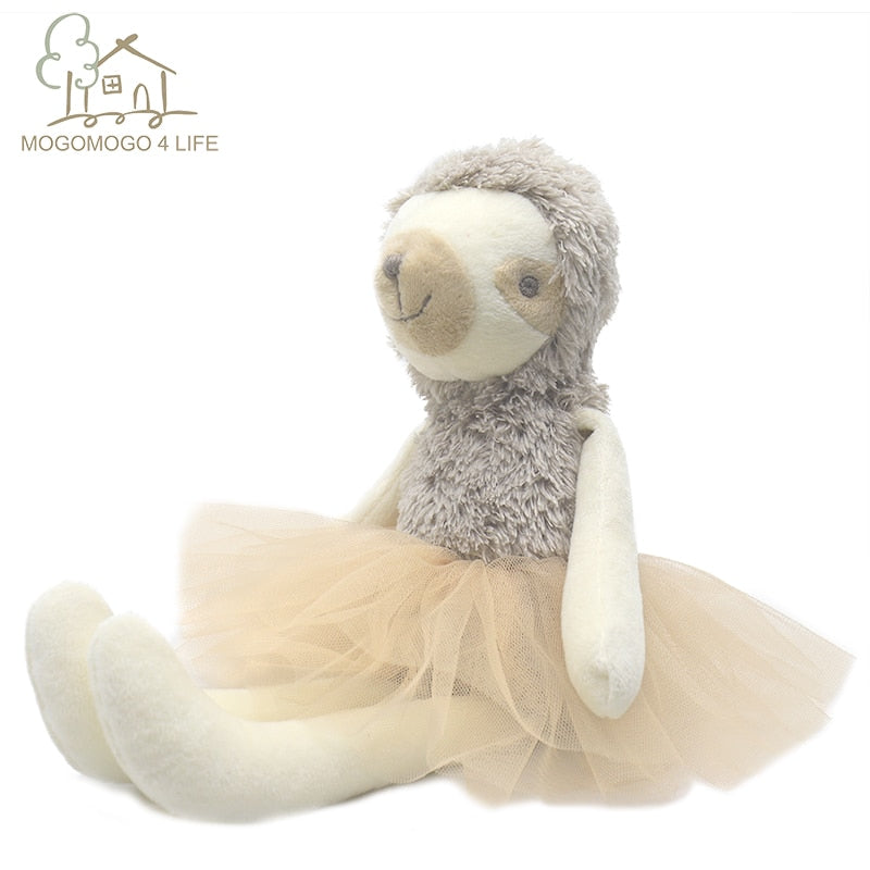Cute Luxury Ballerina Sloth Plush Stuffed Toys Birthday Gift