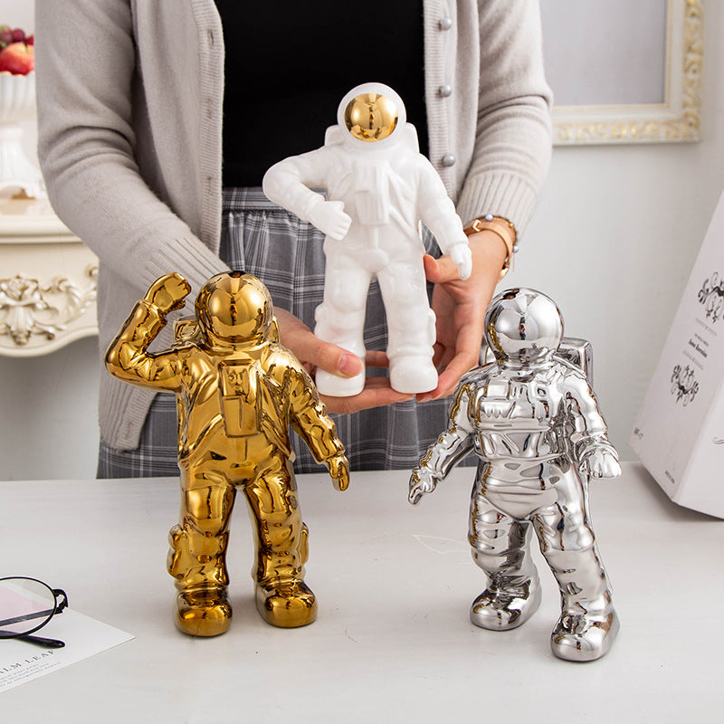 Modern Astronaut Ceramics Crafts Sculpture Home Decoration Ornament