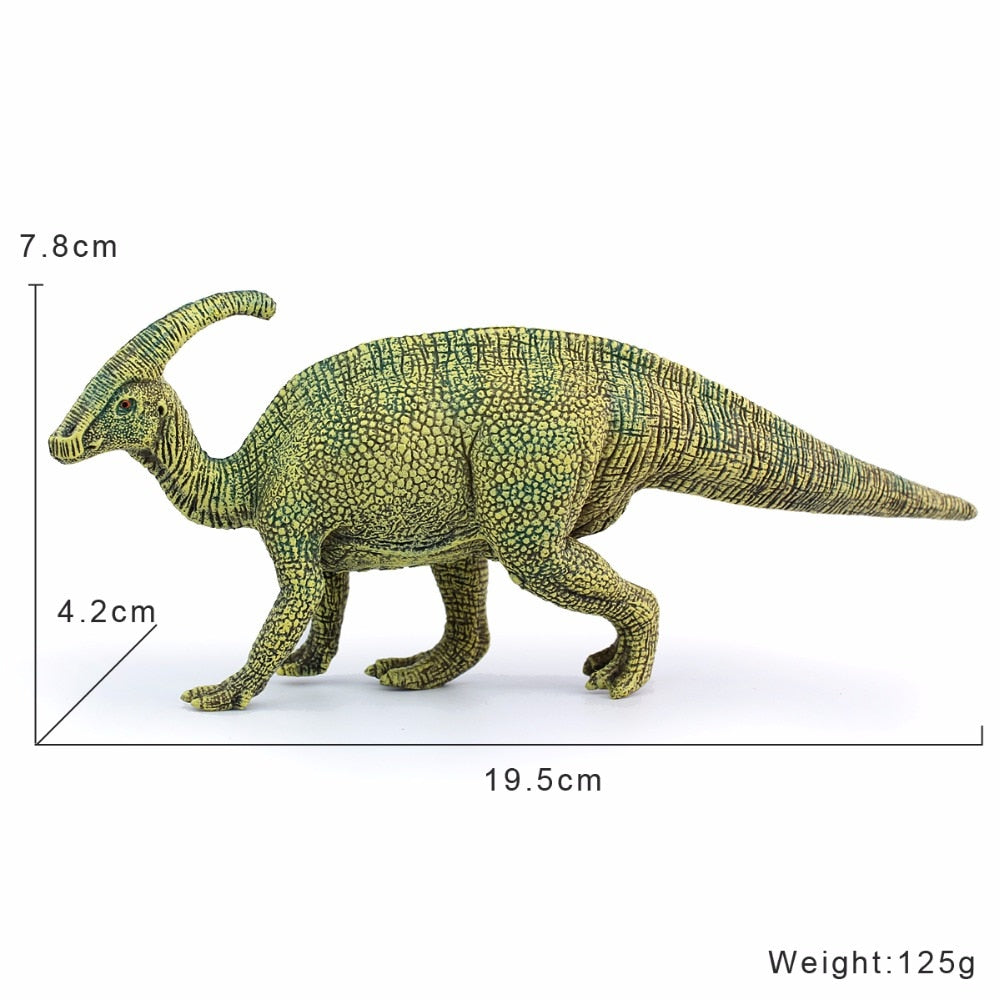 Green Parasaurolophus Dinosaur Model Toy Figures