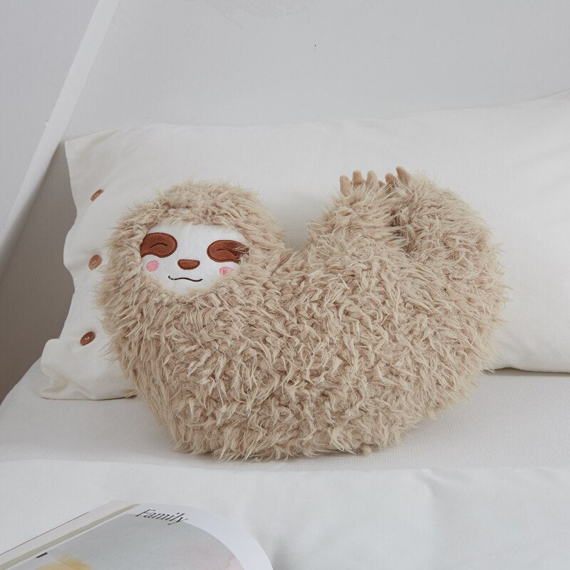 Cute Simulation Sloth Plush Soft Cushion Sofa Throw Pillow