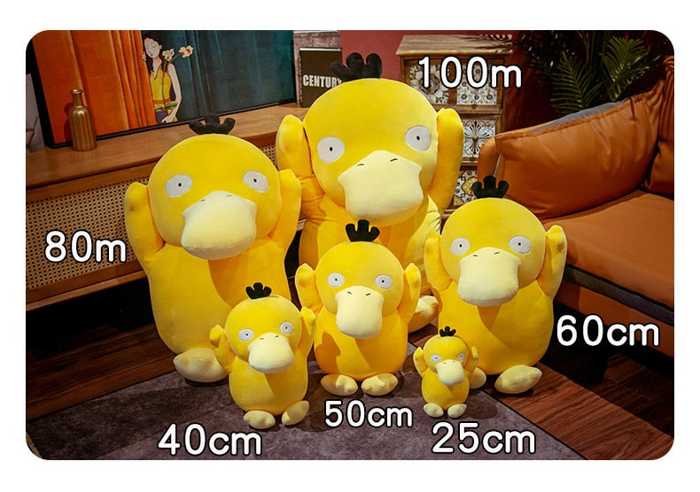 Cute Dizzy Psyduck Yellow Duck Pokemon Plush Stuffed Soll Gift
