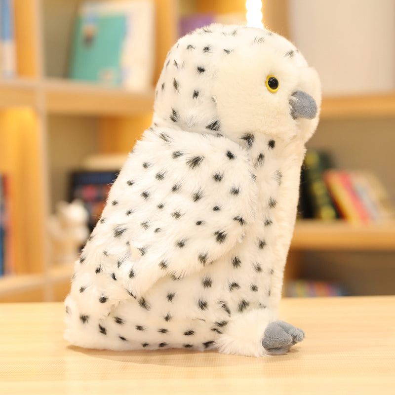 Cute White Snowy Owl Soft Plush Stuffed Pillow Doll Gift
