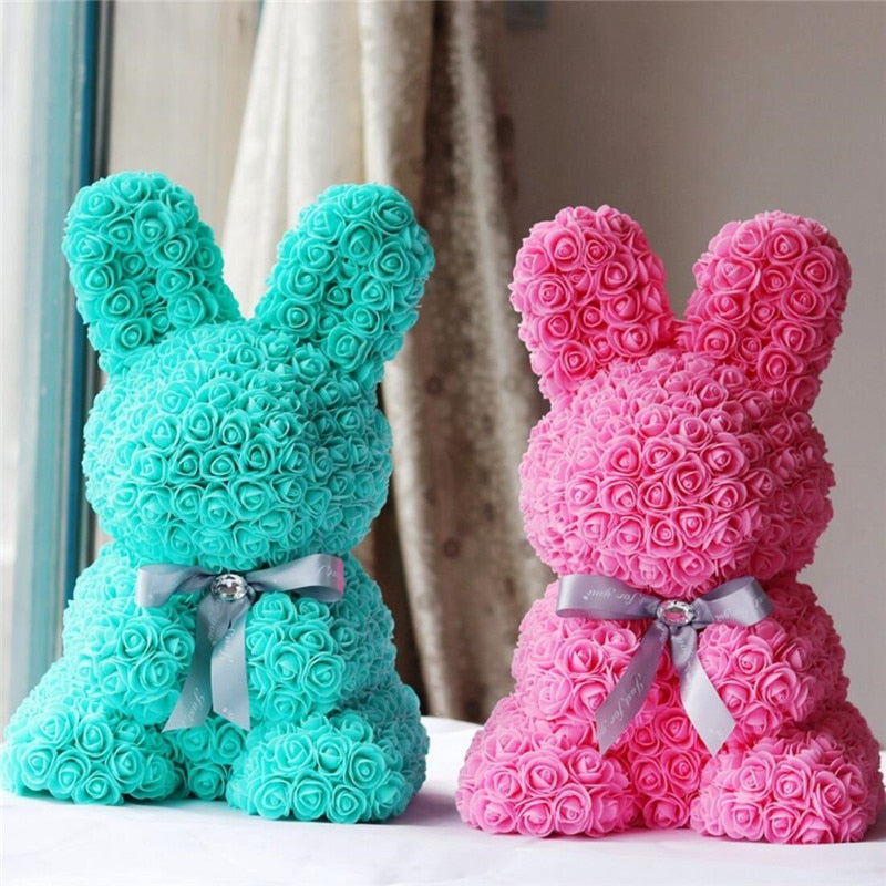 Rose Rabbit Bunny Eternal Flower Valentine's Day Wedding Gift