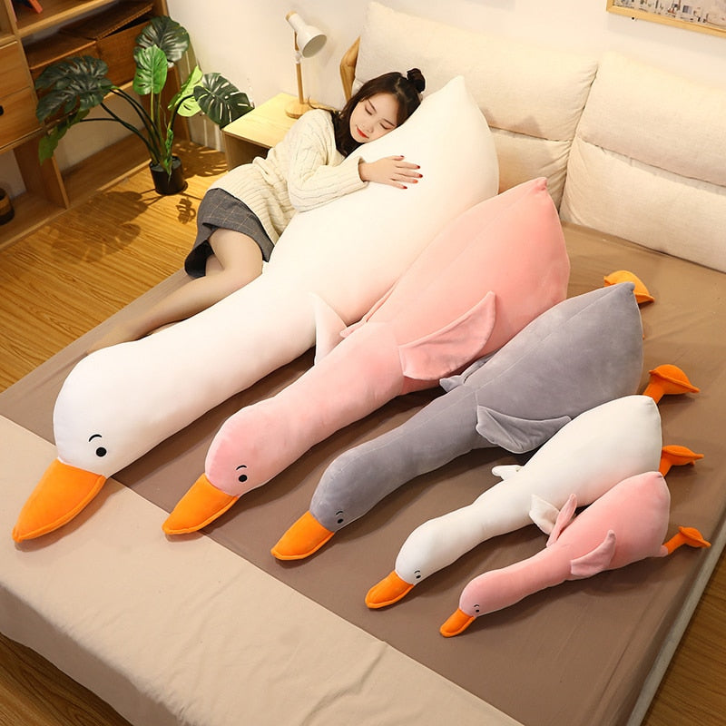 Cute Big Happy Goose Soft Plush Stuffed Pillow Doll Gifts
