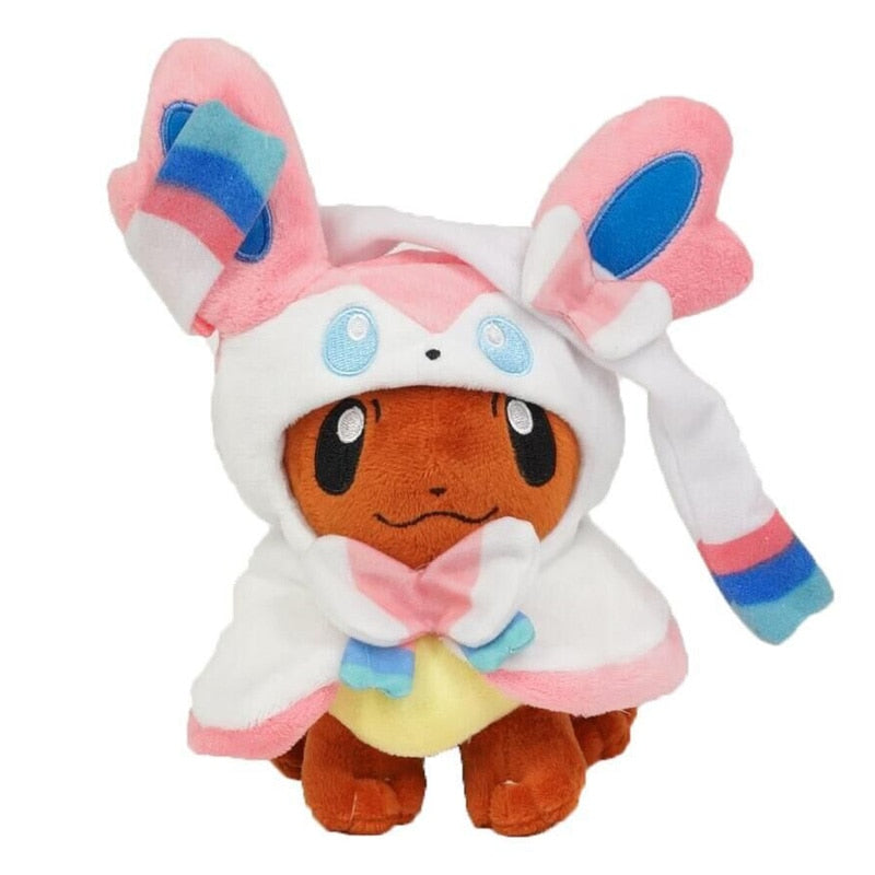 Cute Pokemon Eevee Cosplay Suit Plush Stuffed Doll