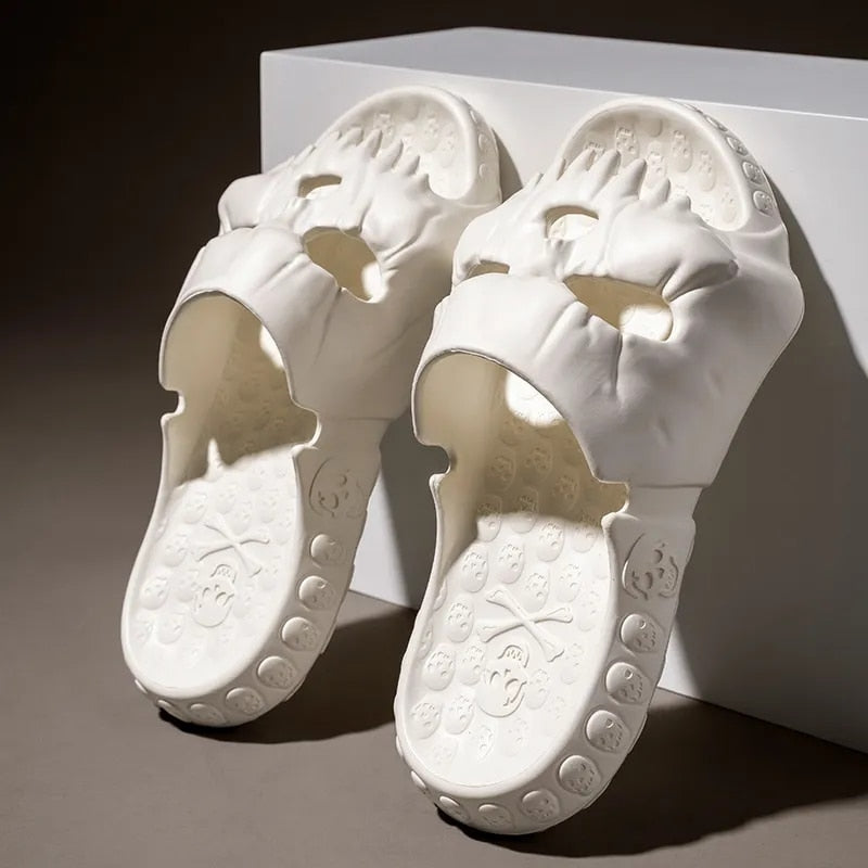 Hollow Skull Design Outdoor Slipper Non-slip Sandal Shoes