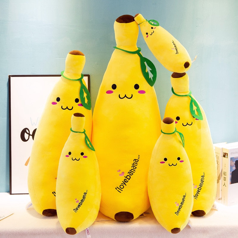 Funny Cute Banana Fruit Plush Soft Pillow Doll