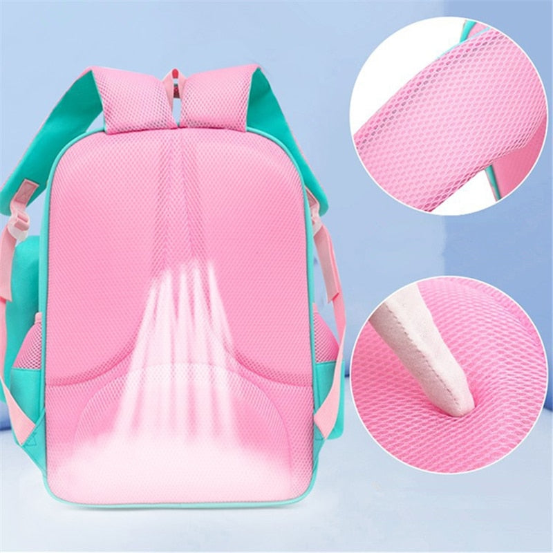 Cartoon 3D Flamingo Shark School Bag Backpack For Girls Boys