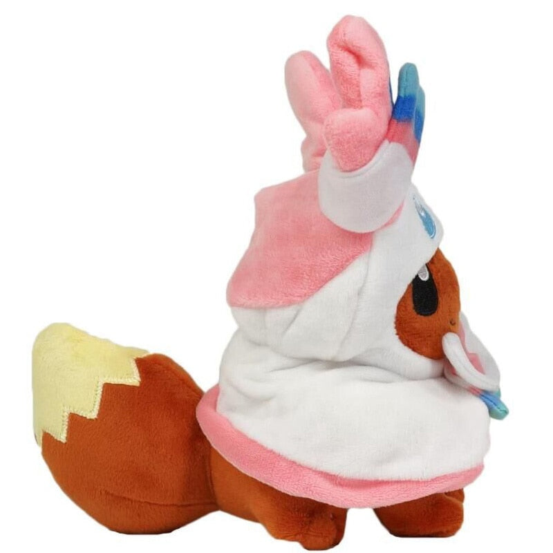 Cute Pokemon Eevee Cosplay Suit Plush Stuffed Doll