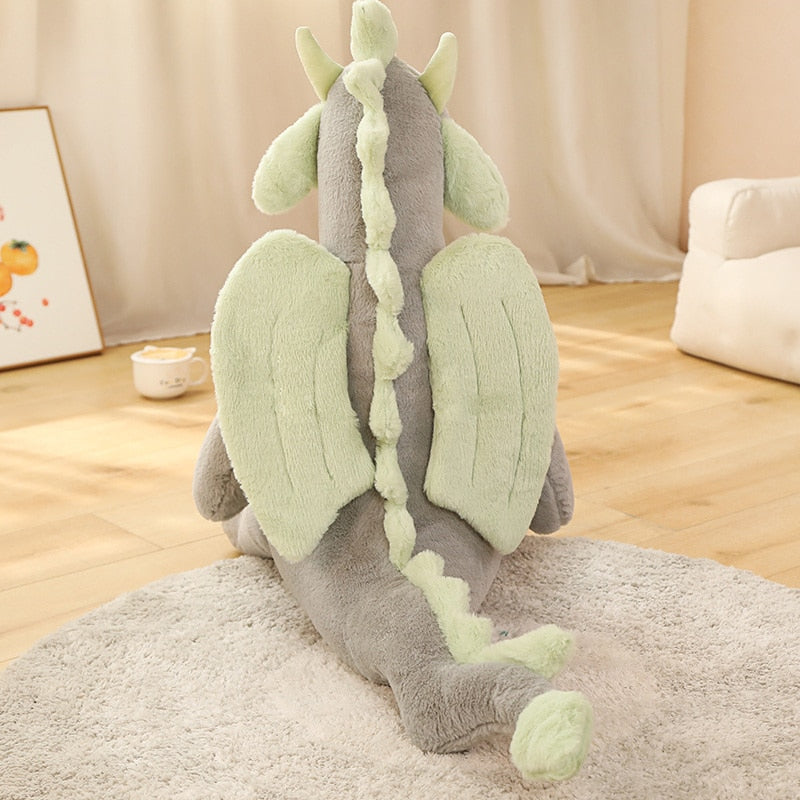 Cute Giant Salamander Dragon Sitting Plush Stuffed Pillow Doll