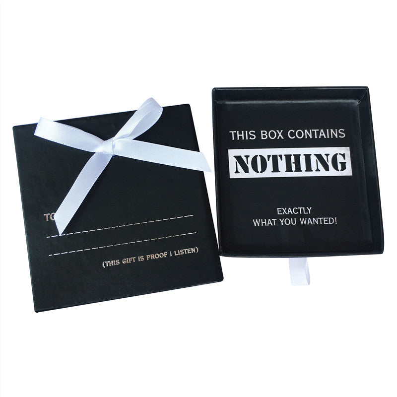 This Box Contains Nothing for the Person Who Has Everything Birthday Christmas Gift