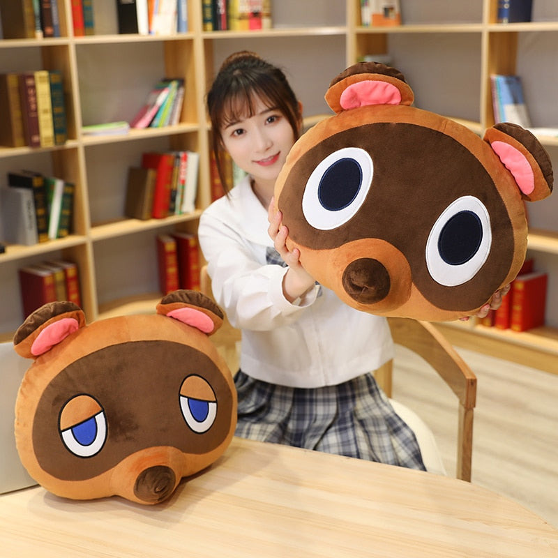 Cute Raccoon Timmy Tommy Tom Nook Animal Crossing Plush Stuffed Toy Pillow Doll