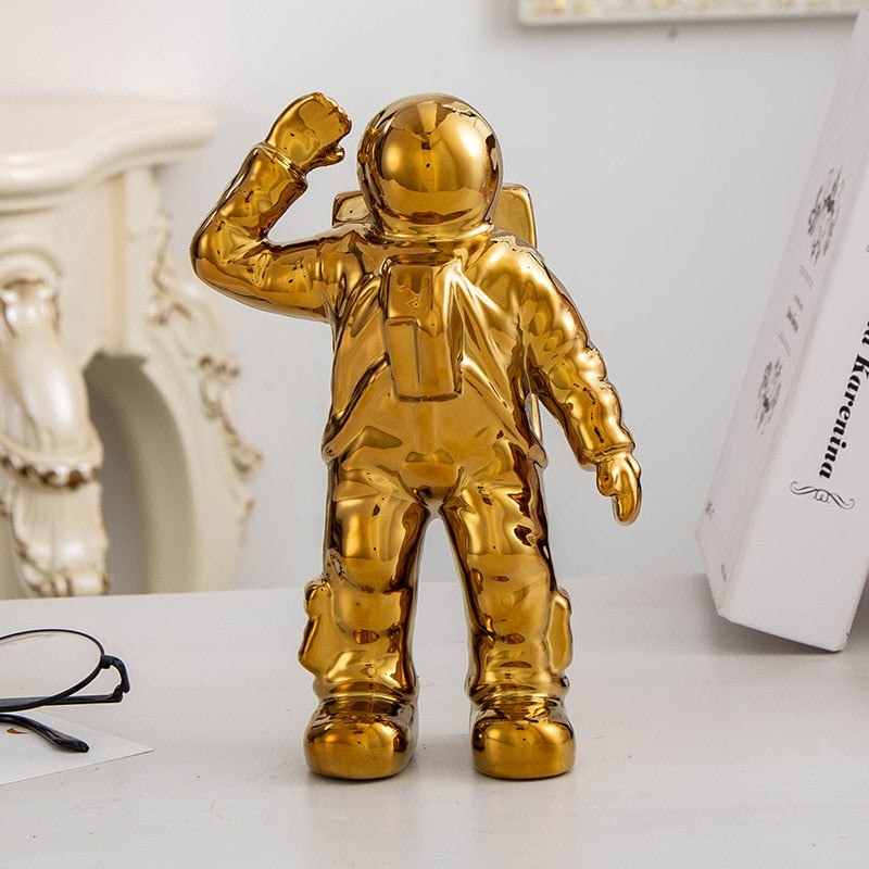 Modern Astronaut Ceramics Crafts Sculpture Home Decoration Ornament