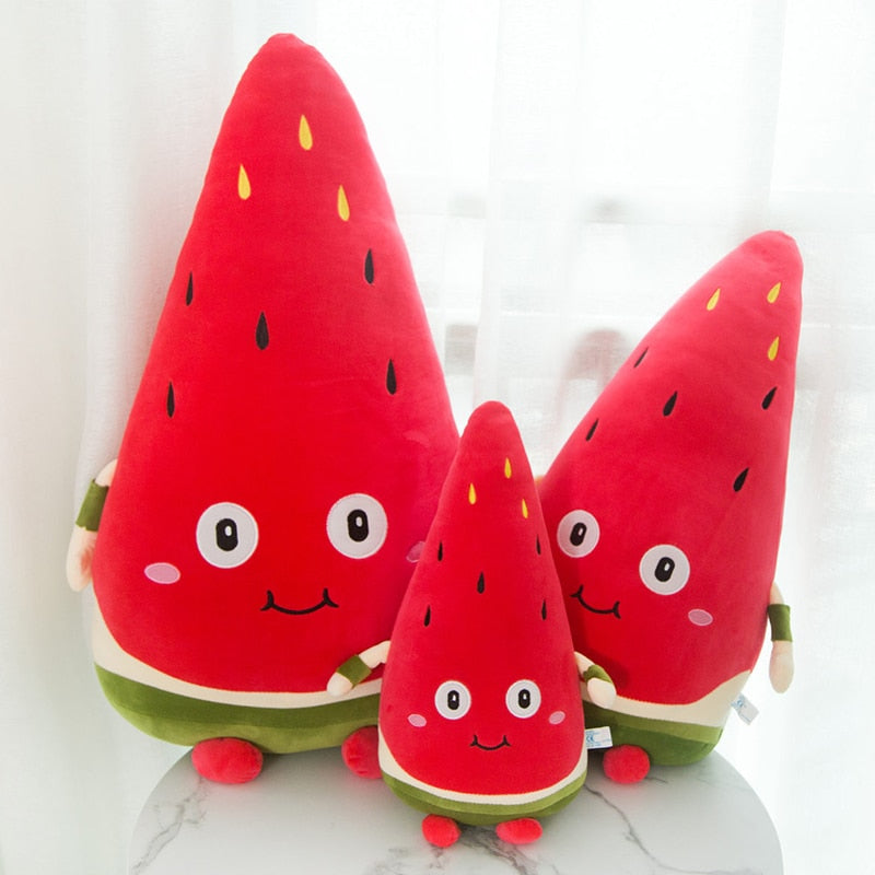 Cute Cartoon Fruit Watermelon Strawberry Pear Plush Stuffed Doll Toys