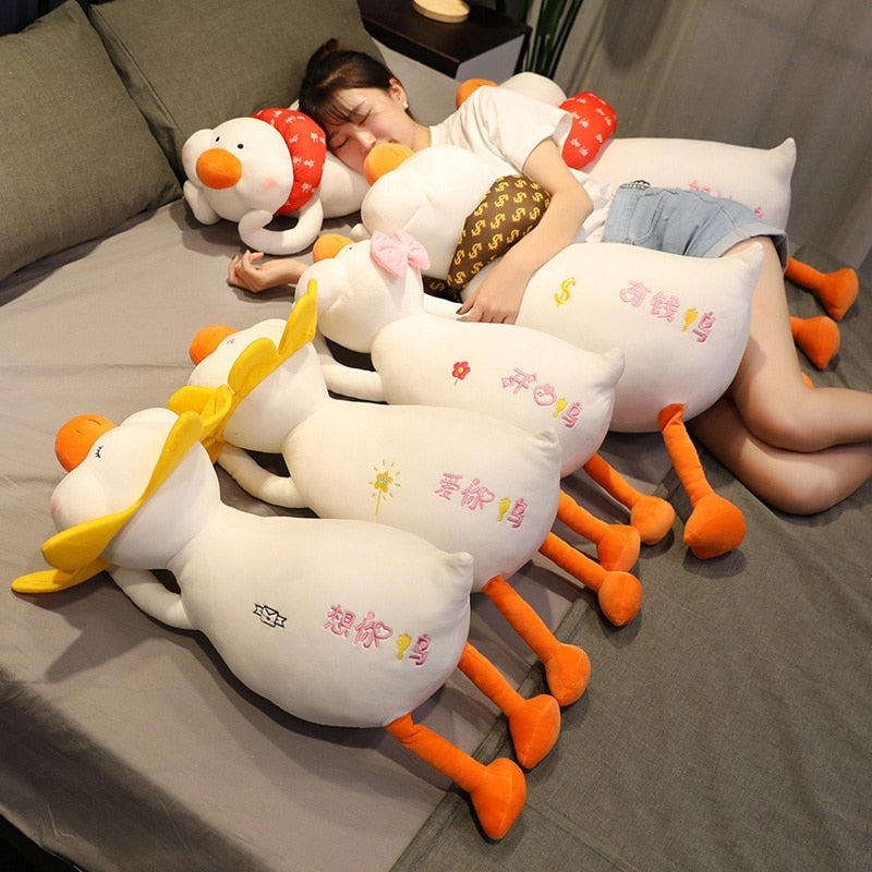 Super Cute Baby Duck Lying Plush Stuffed Doll Pillow Cushion Gifts