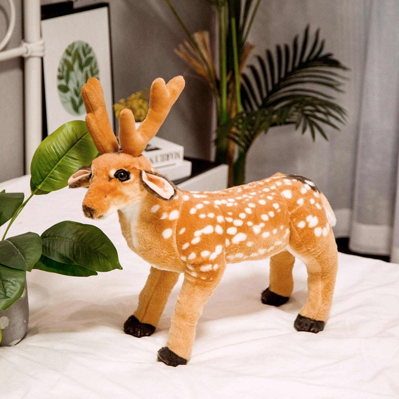 Simulation Sika Deer Prop Large Size Plush Stuffed Doll Toy Home Decor