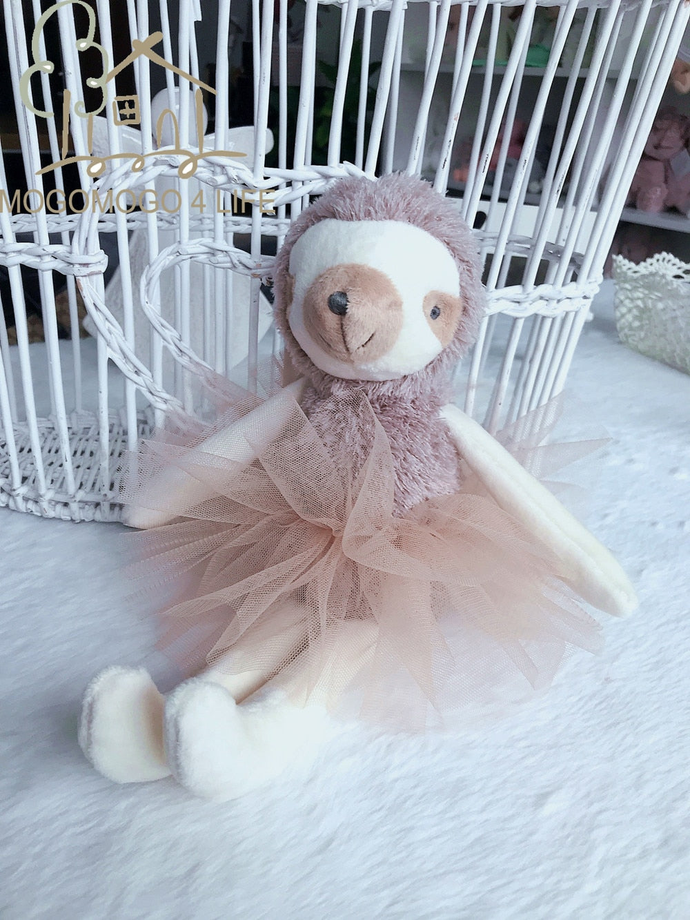 Cute Luxury Ballerina Sloth Plush Stuffed Toys Birthday Gift