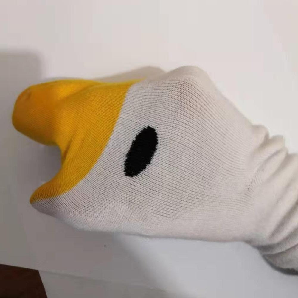 Funny Crazy Goose Head Universal Women Men Cotton Sock