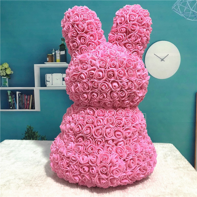 Rose Rabbit Bunny Eternal Flower Valentine's Day Wedding Gift