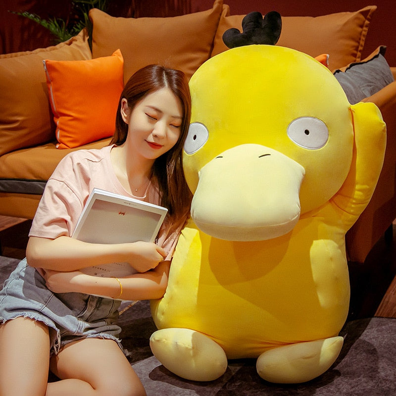 Cute Dizzy Psyduck Yellow Duck Pokemon Plush Stuffed Soll Gift