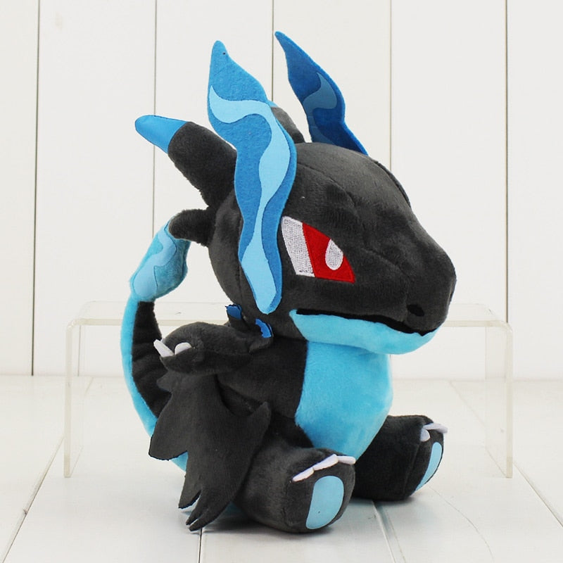 Mega Charizard X Blue Dragon Pokemon SD Style Plush Stuffed Dolls Gift