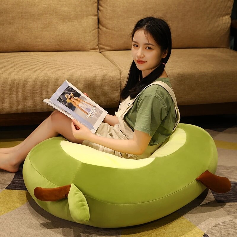 Cute Cartoon Fatty Avocado Large Size SOft Plush Stuffed Pillow Doll