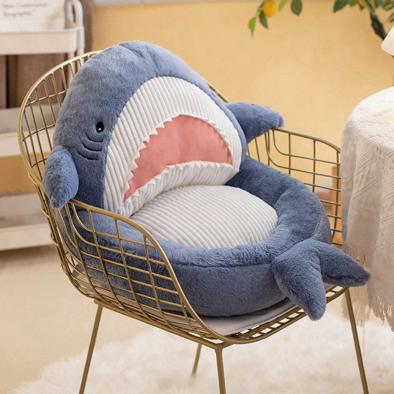 Cute Cartoon Shark Soft Cushion Sofa Seat Sofa Stuffed Plush Doll