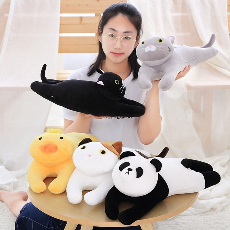 Cute Animal Lying Super Soft Plush Pillow Stuffed Dolls