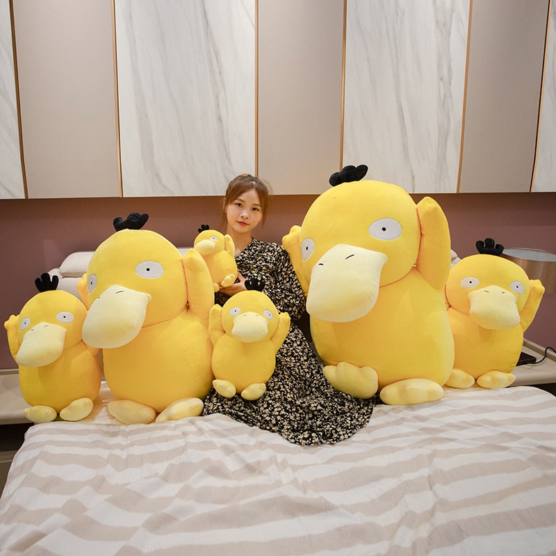 Cute Dizzy Psyduck Yellow Duck Pokemon Plush Stuffed Soll Gift
