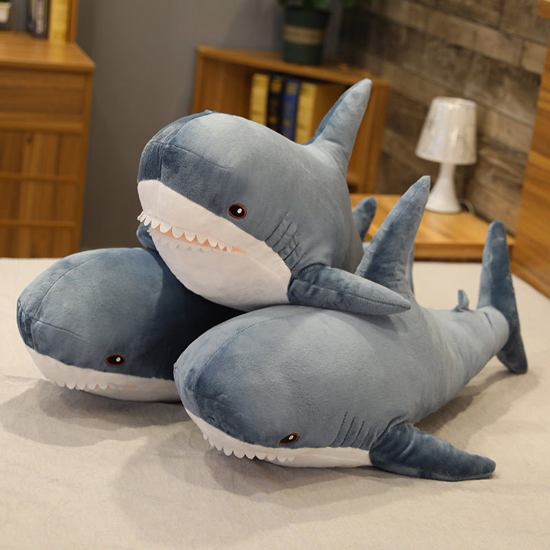 Cute Cartoon Shark Large Size Soft Plush Long Cushion Pillow Doll Gift