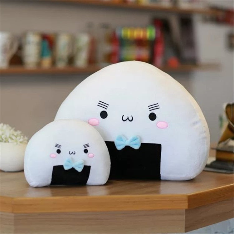Cute Gnigiri Japanese Sushi Rice Ball Stuffed Plush Pillow Doll