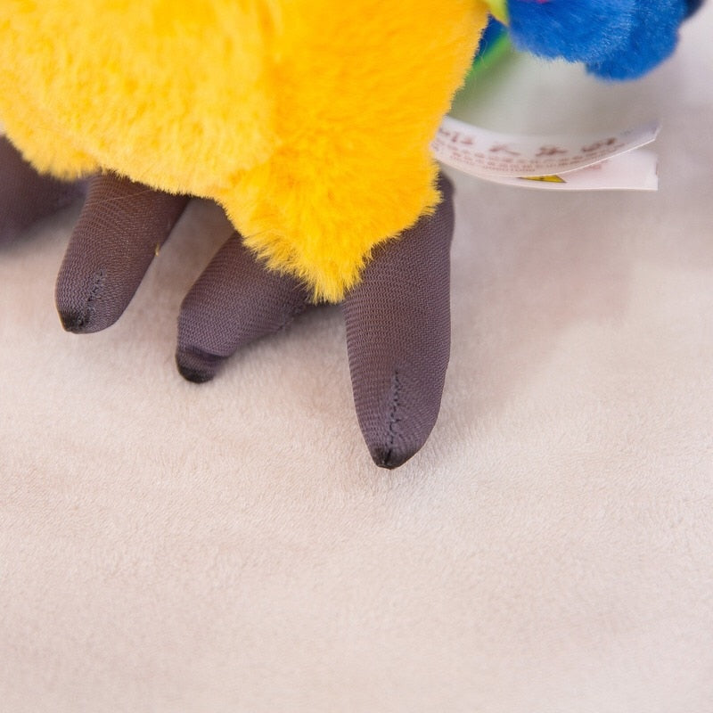 Lifelike Parrot Psittacidae Scarlet Macaw Bird Plush Stuffed Doll