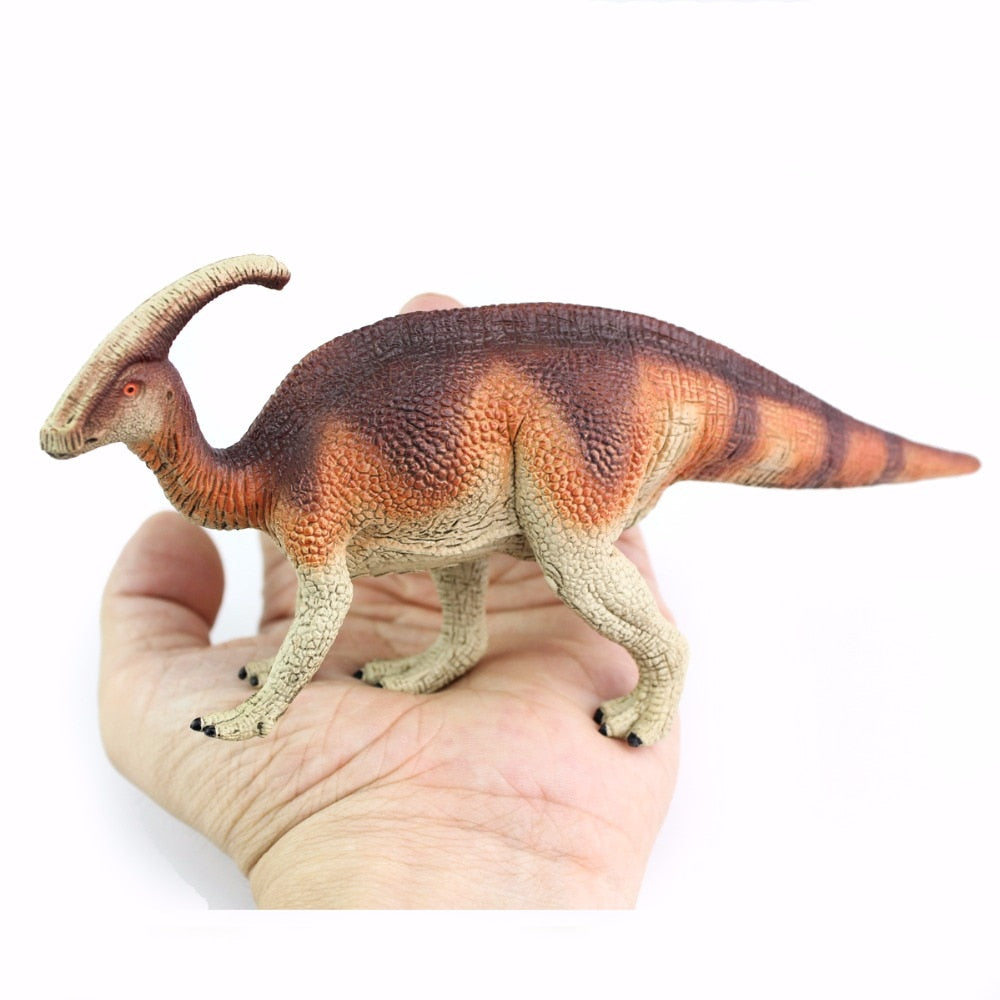 Brown Parasaurolophus Dinosaur PVC Model Toy Figures