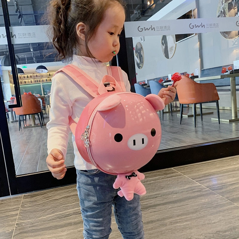 Cute Cartoon Animal Eggshell Kindergarten Kids Backpack School Bag