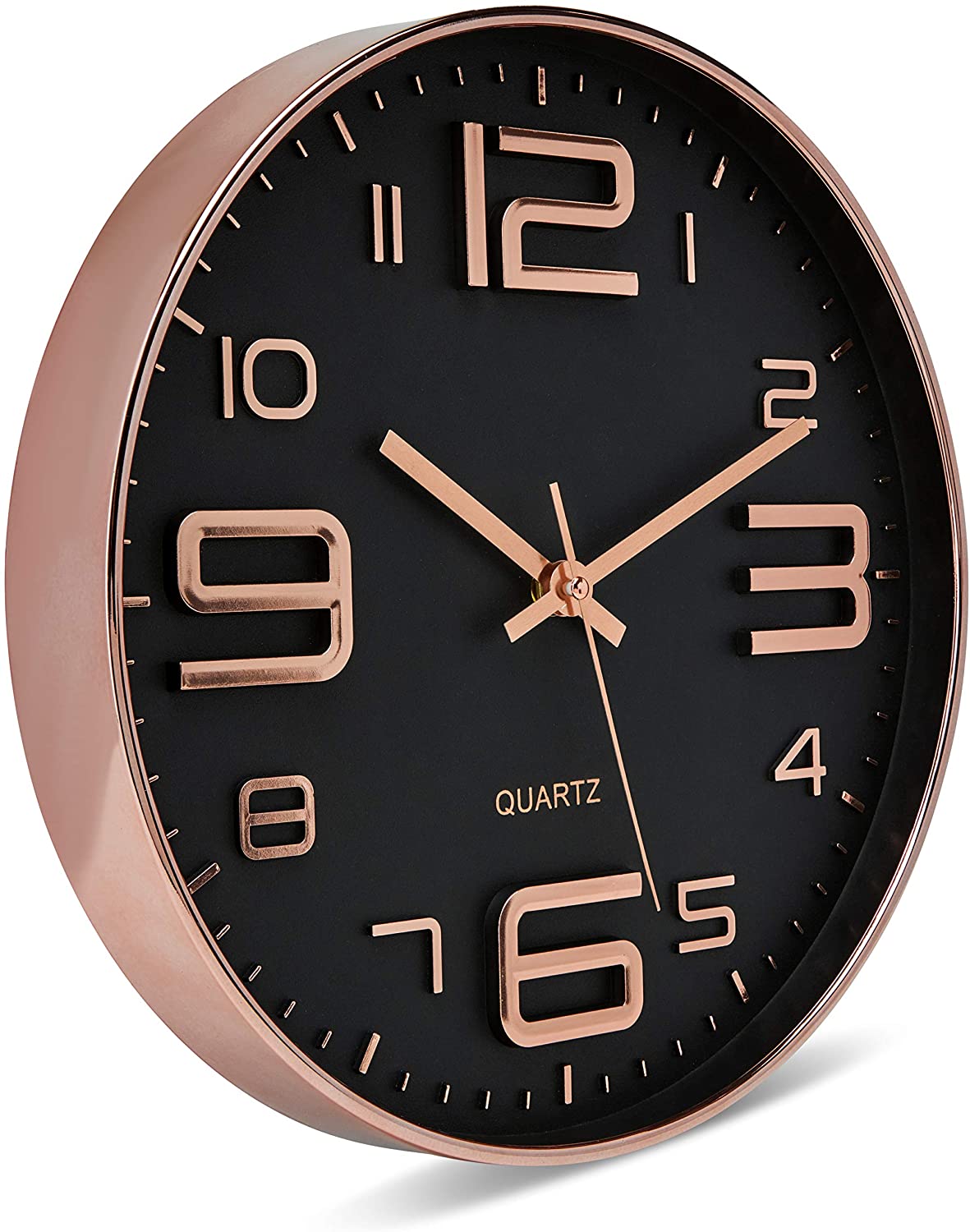 Modern Minimal Large Numbers 12 Inches Silent Non-ticking Round Wall Clock