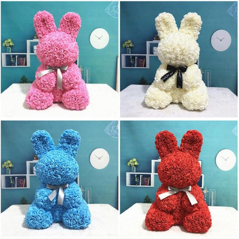 Rose Rabbit Bunny Eternal Flower Valentine's Day Wedding Gift