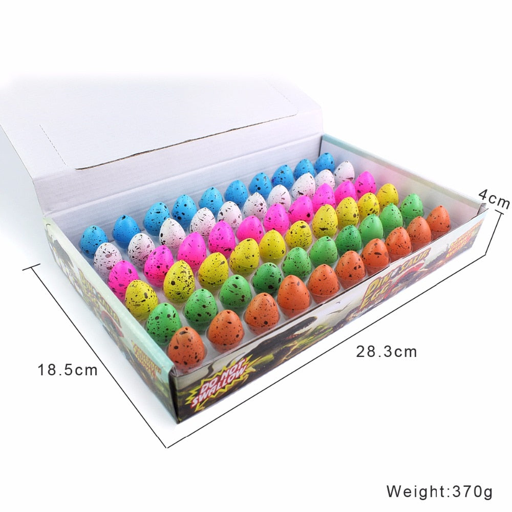60 Pcs Magic Hatching Growing Dinosaur Eggs Educational Toys