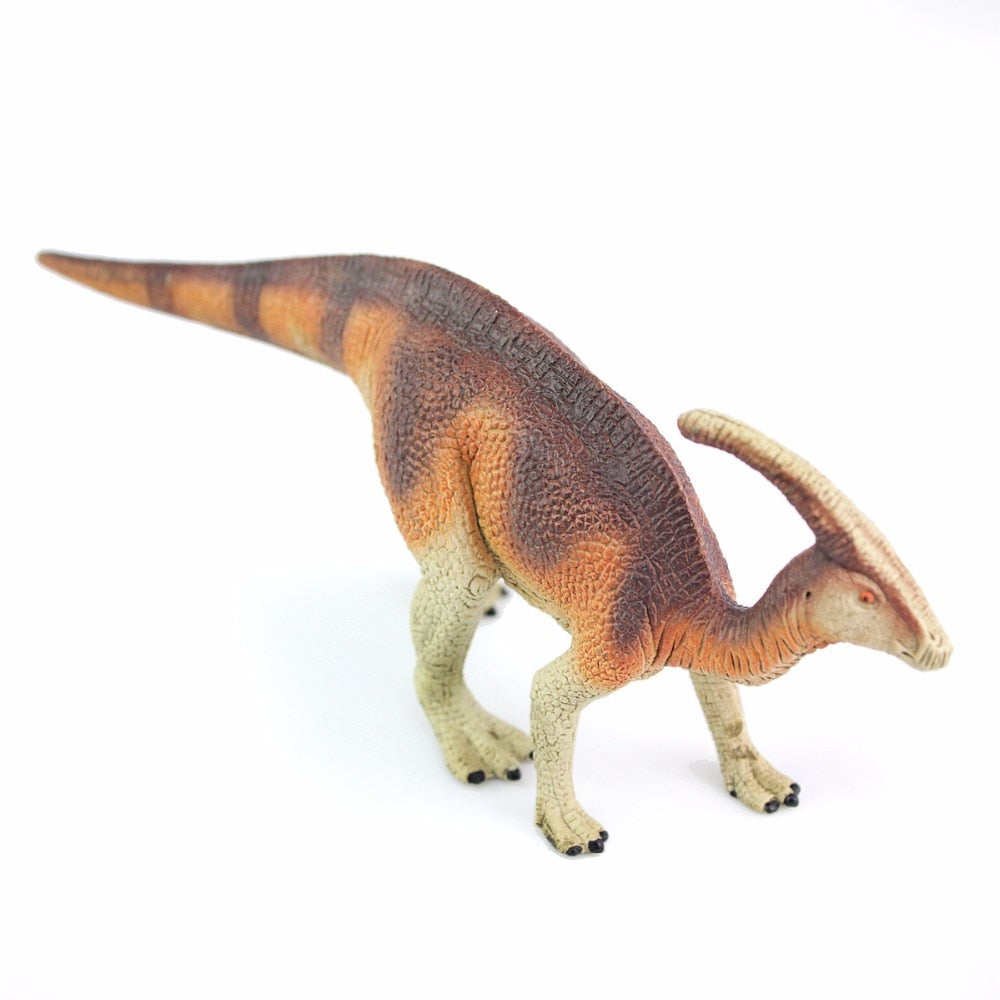 Brown Parasaurolophus Dinosaur PVC Model Toy Figures