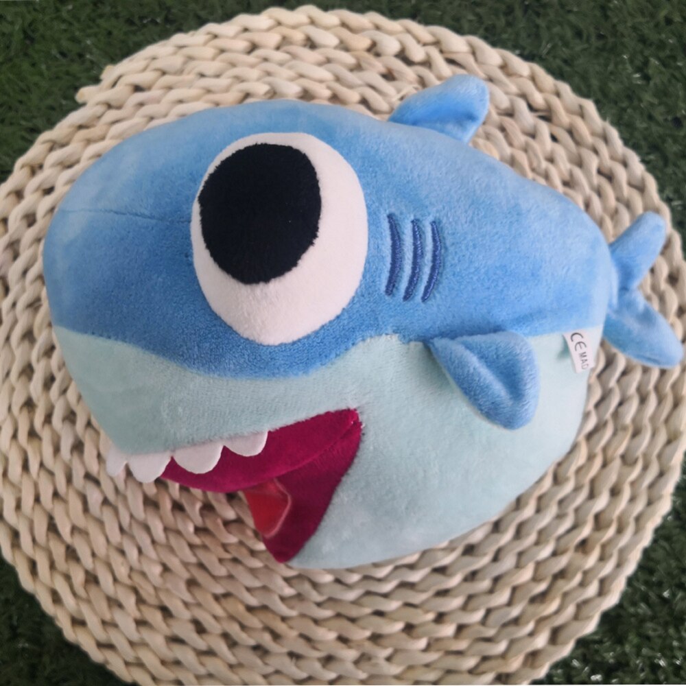Lovely Shark LED Music Soft Plush Toy Pillow Doll Gift