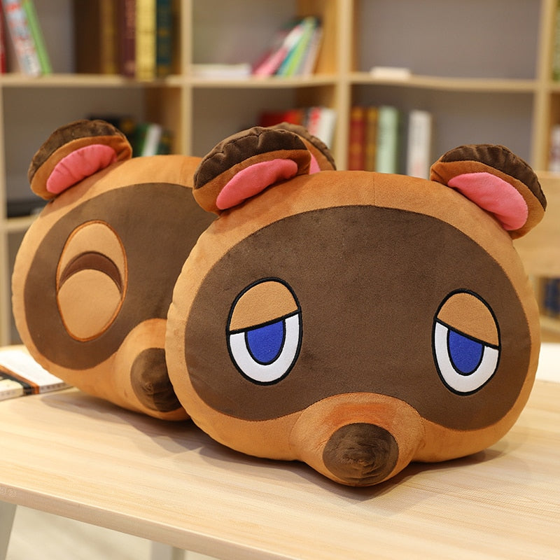Cute Raccoon Timmy Tommy Tom Nook Animal Crossing Plush Stuffed Toy Pillow Doll