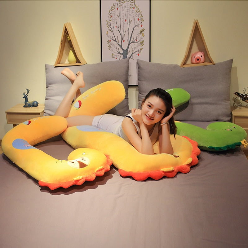 Cute Animal Hook Shape Long Pregnant Pillow Plush Doll Gift