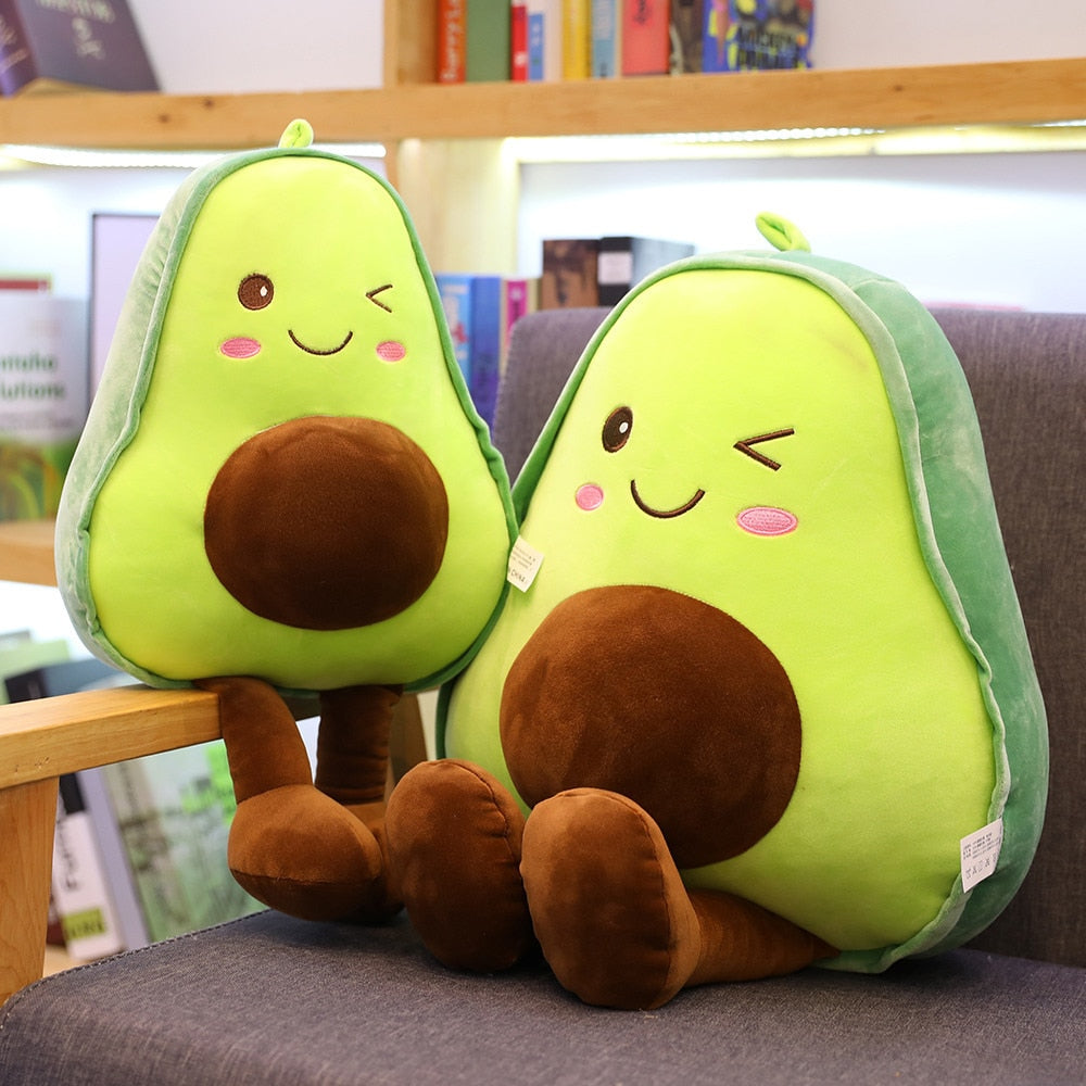 Happy Avocado Soft Plush Stuffed Pillow Doll Toy