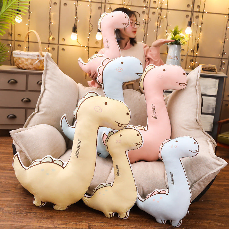 Cute Doodle Dinosaur Dragon Rex Soft Plush Stuffed Doll Pillow