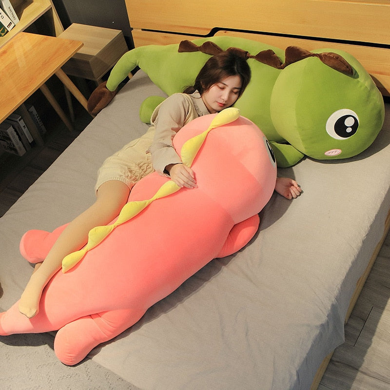 Cute Giant Dinosaur Dragon Cuddly Large Size Soft Plush Stuffed Doll Pillow fot Kid Gift